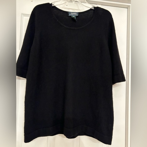 Ralph Lauren Sweaters - Ralph Lauren 100% Cashmere Short Sleeve Sweater Size 1X